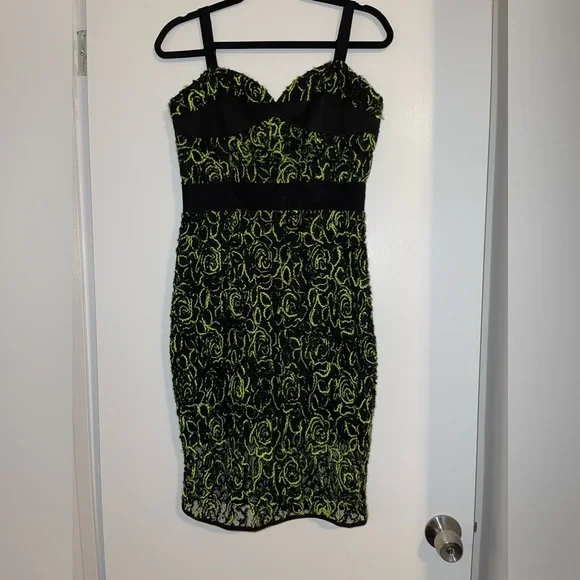 neon green crochet dress Buy Women Neon Green Crochet V-Neck Full Sleeve Short Beach Dress Online at  Best Price main image 1